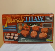 Vintage The Original Miracle Thaw Defrosting Tray As Seen On TV  1995 NOS