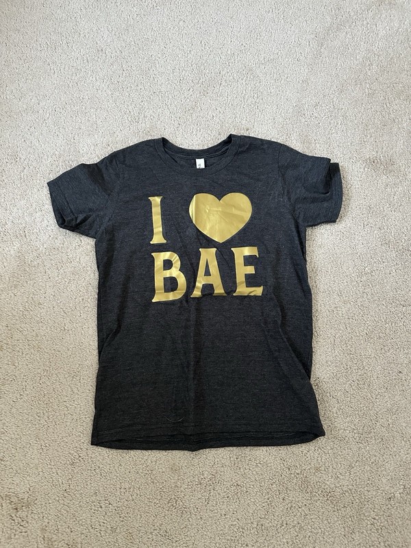 Girl’s Youth Large “I Love BAE” T-Shirt