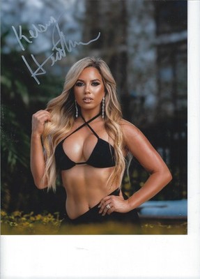 Kelsey Heather Signed 8x10 Photo #28A WWE AEW Wrestler MODEL Comes with COA
