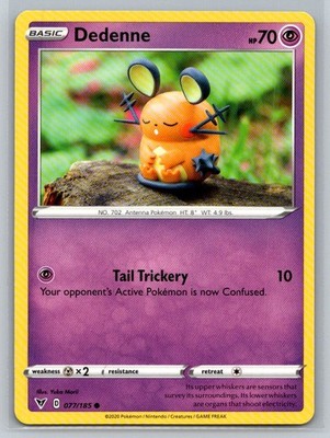Dedenne #077/185 SWSH04: Vivid Voltage Common - Pokemon Cards G23