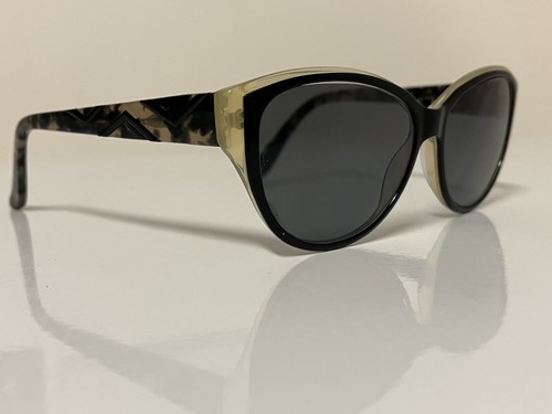 VIA SPIGA 352-S 352S Sunglasses Eyeglasses Frames 55-15-135 Black / Ivory - Picture 1 of 15