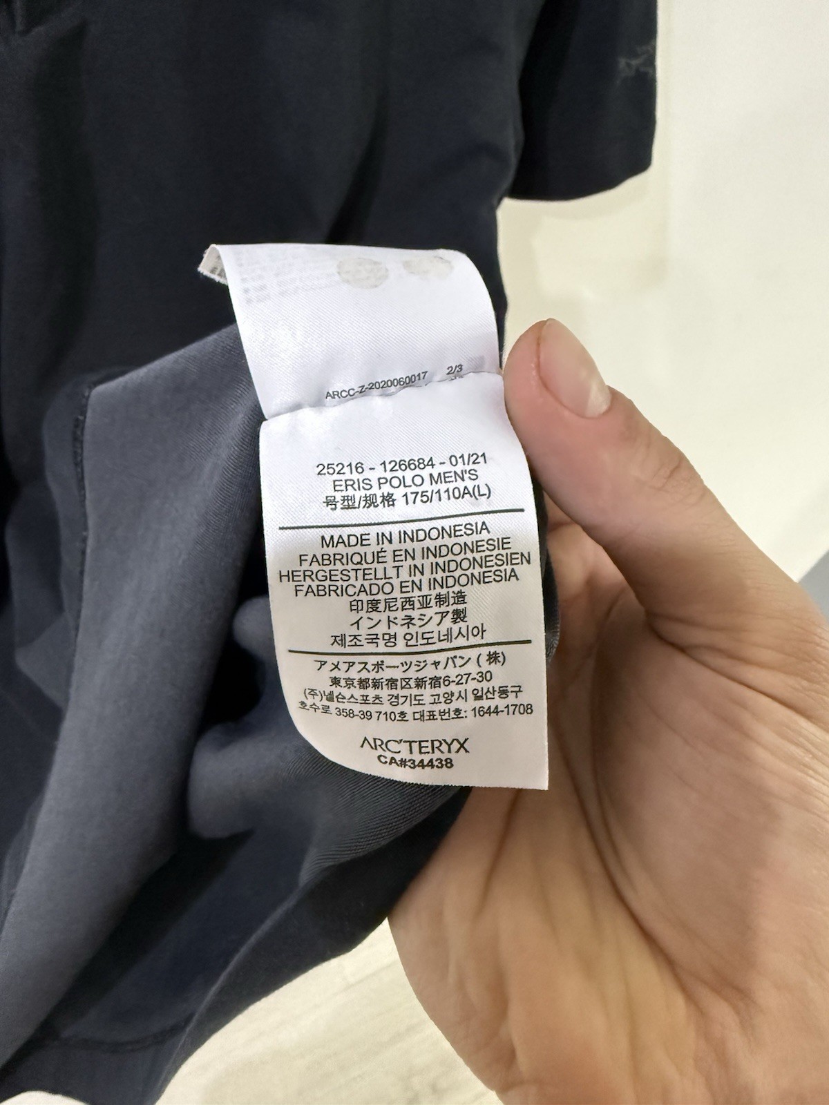 Arcteryx Captive Polo Shirt Men’s Large Black thumbnail 5