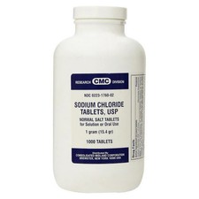 Sodium Chloride USP Normal Salt 1000 Tabs