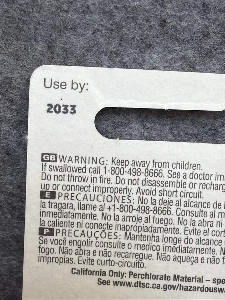 Bateria de lítio 3V Panasonic CR1632 CR 1632 (pacote com 10) validade 2033 - Imagem 3 de 3