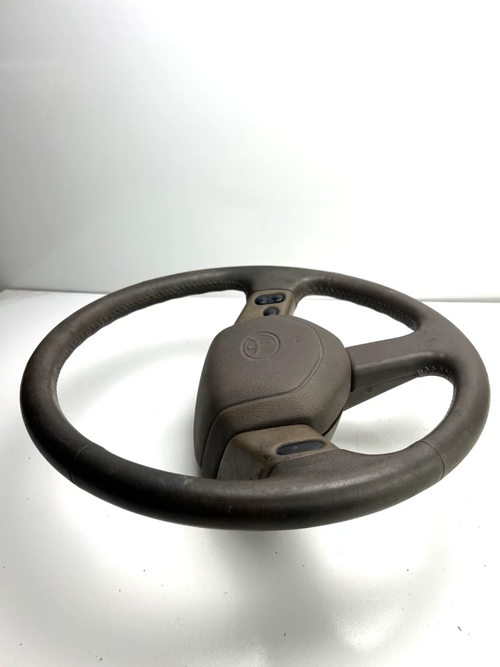 1992-1995 Toyota 4Runner 3 спицы рулевое колесо кожаный обернутый w круиз дуб - Изображение 3 из 4