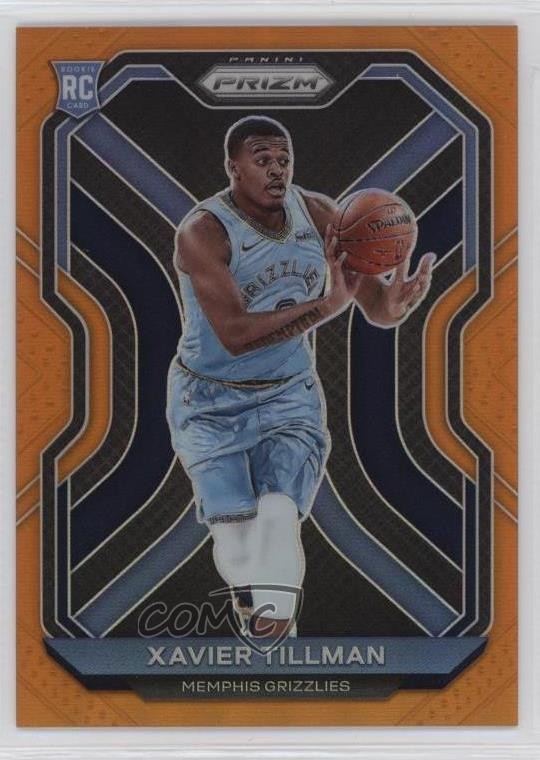 2020-21 Panini Prizm Orange Prizm 22/49 Xavier Tillman #299 Rookie RC 14t3