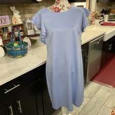 Tommy Hilfiger Womens Size 16 Dress Shift Ruffle Sleeve Casual To Career New $99