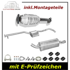 Auspuffanlage mit Kat für Opel Calibra A 2.0i 115PS Auspuff Katalysator Endtopf