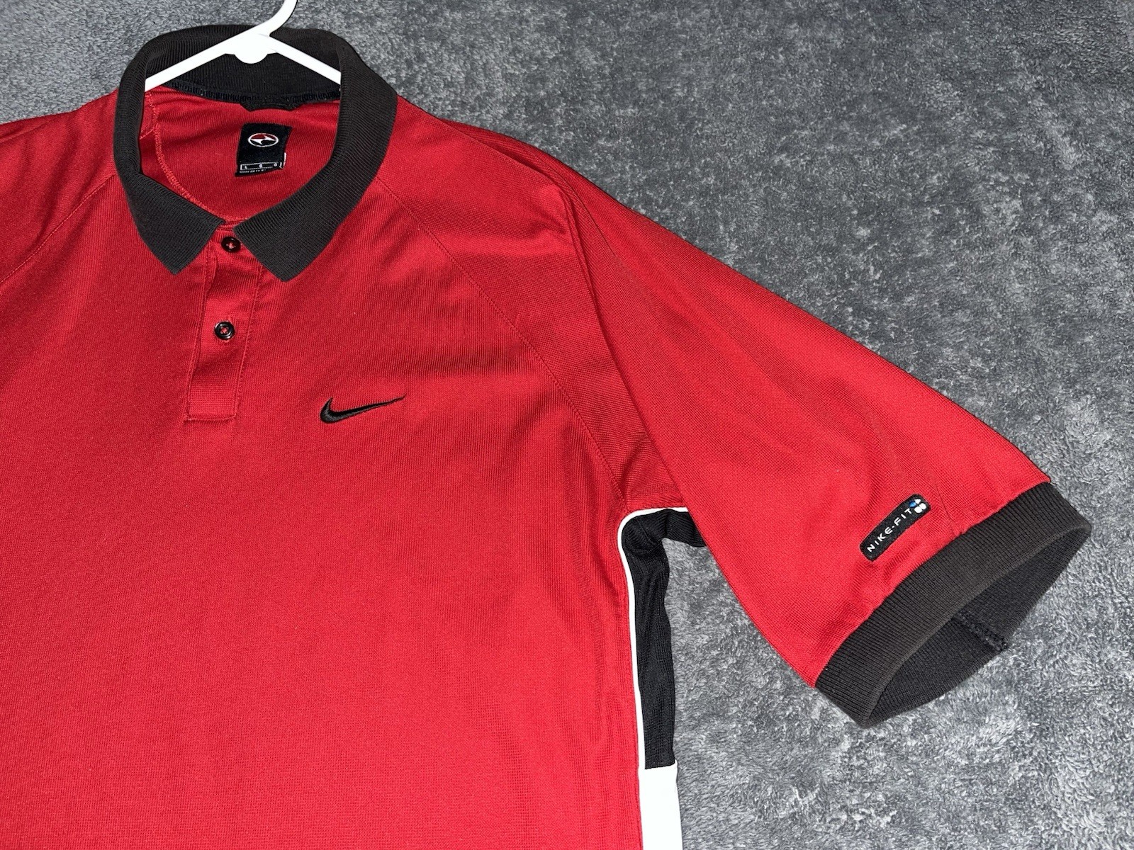 *RARE* Vintage Nike Golf Windbreaker & Tiger Woods Ying Yang Polo Shirt Size L image 6