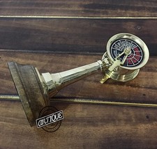 Brass Ship's Engine Order Telegraph Mini Vintage Maritime Collectible Desk Décor
