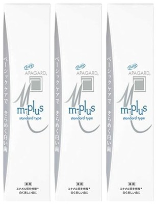 Apaguard M Plus 125G X 3 Stück Set Japanische Premium Zahnpasta