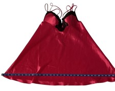 Vintage Victoria's Secret Gold Label Medium Babydoll Nightie Bra Chemise Red