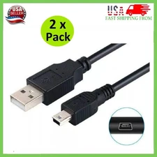 2 x Sony Playstation 3 PS3 Wireless Controller USB Charging Cord Cable Charger