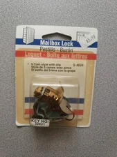 Prime-Line S 4634 Counter Clockwise 5 Cams 5 Pin Mail Box Lock, Brass Face