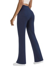 Yoga Pants with Pockets for Women, High Waist Tummy Control Bootcut Flare Leg...