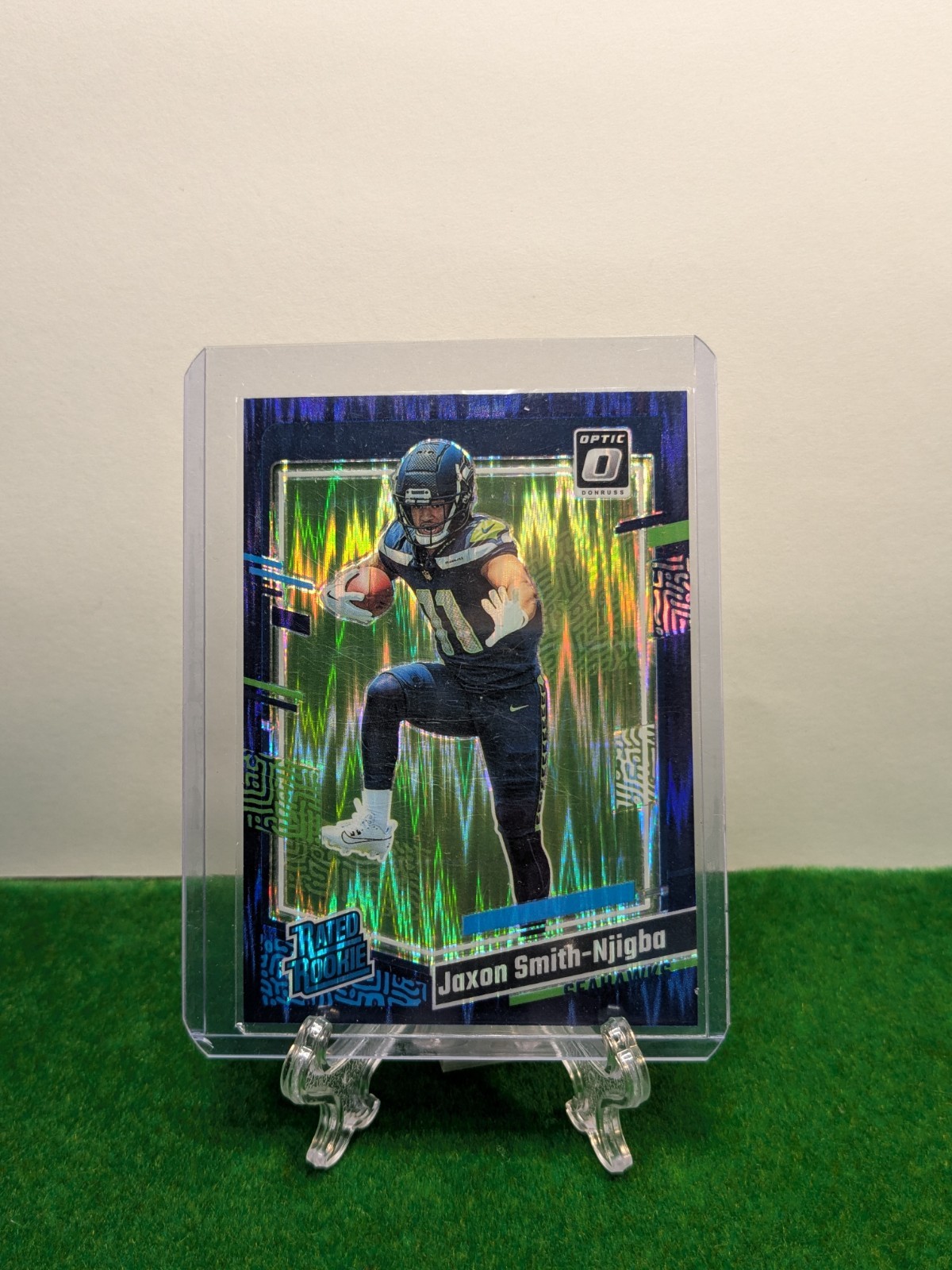 2023 Optic Jaxon Smith-Njigba Purple Shock RC #293