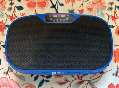 Lifepro Mini Vibration Machine Blue Remote Control Adjustable Speed Gym Training