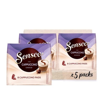 Senseo Pads Cappuccino Choco, 5 x 8 Getränke, 40 Kaffeepads, Mittlere Röstung