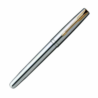 Parker Frontier Edelstahl GT Tintenroller blaue Tinte