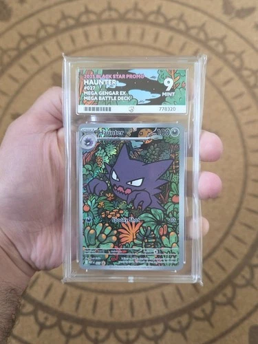 Pokémon TCG Haunter MEP 027 Promo, Graded ACE 9 Mint From Gengar Battle Deck