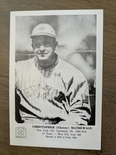 Christy Mathewson Cards and Autograph Guide 8