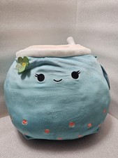 Peluche originale Squishmallows Jakarria The Blue Boba Tea Drink 12" avec étiquette Kellytoy