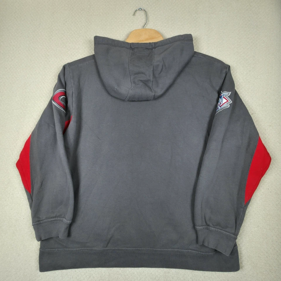 Cincinnati Reds Baseball Hoodie Men's XL Majestic Gray Pullover National League - Image 3 of 4