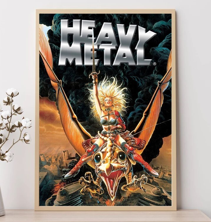 Heavy Metal Movie Poster Art Prints for Home Decor and Wall Art