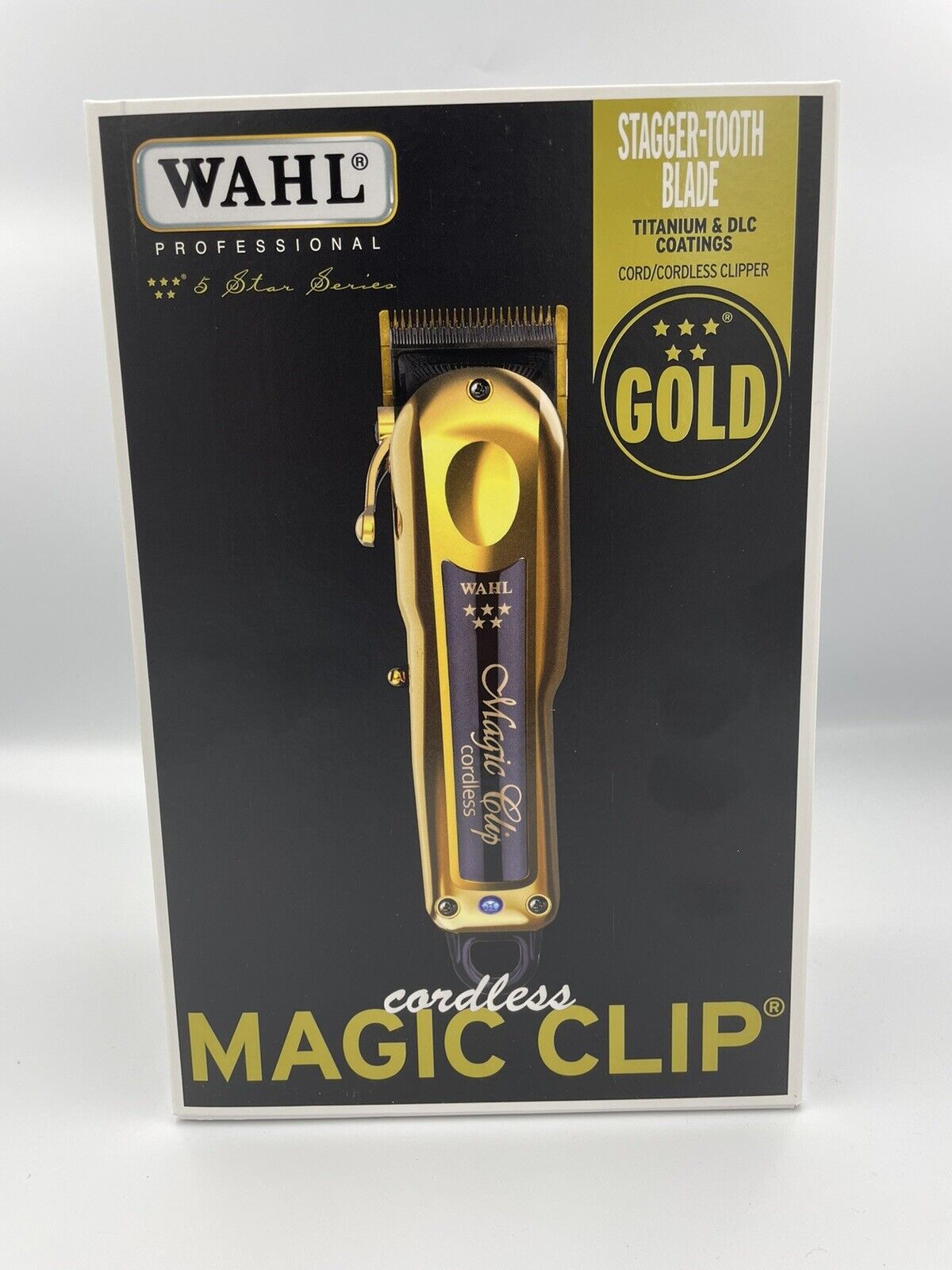 mecanógrafo nariz Solo haz Wahl Professional 5 Star Magic Clip Gold Cordless Clipper 8148-700 New |  eBay