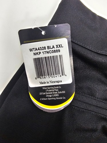 NWT Wilson Baseball Pants Black Men's Size XXL Classic Fit Button Slash Pockets - Picture 9 of 12