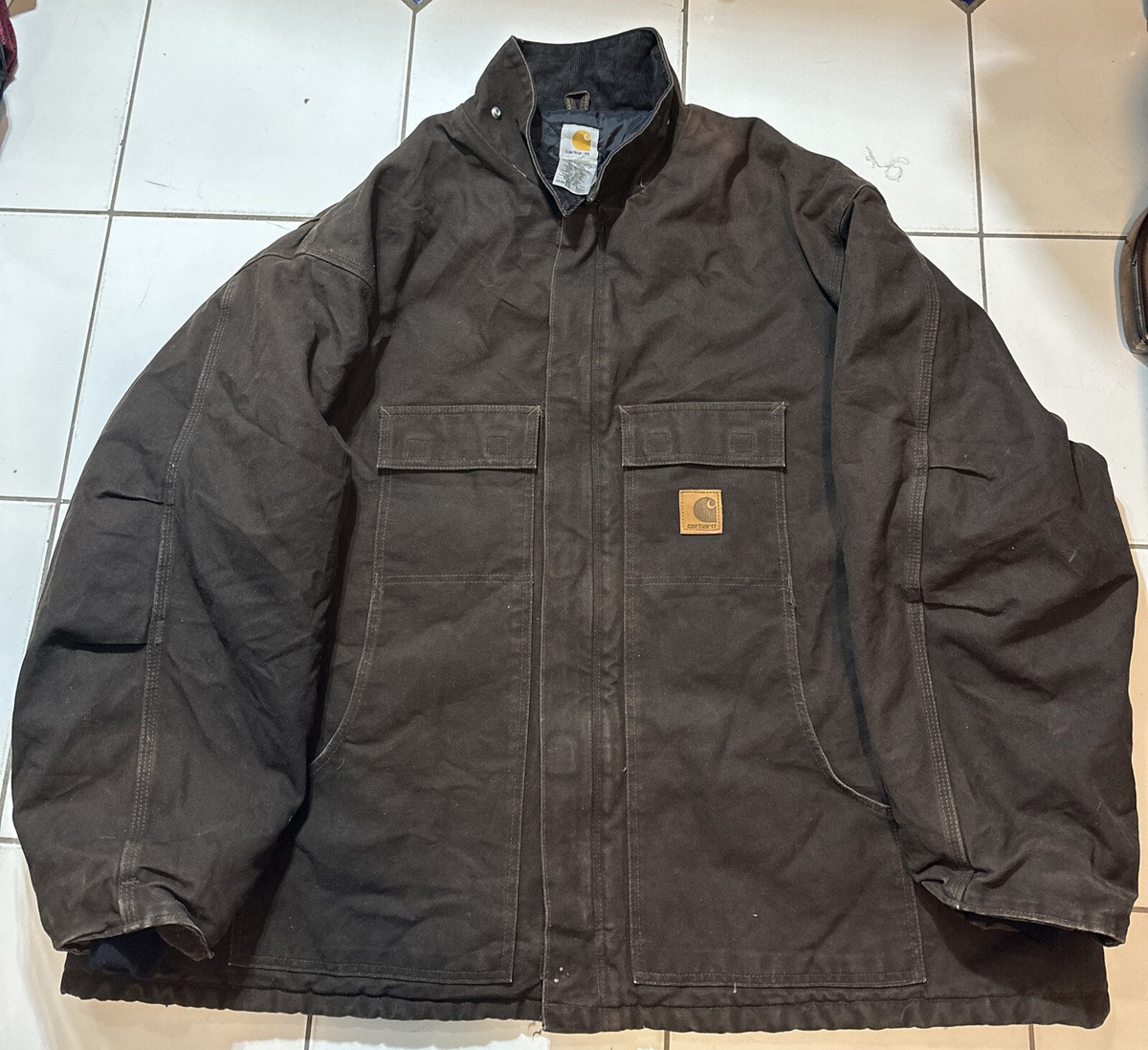 Carhartt Cotton RN #14806 Brown Coat Jacket Size 5XL | eBay Carhartt Cotton RN #14806 Brown Coat Jacket Size 5XL | eBay