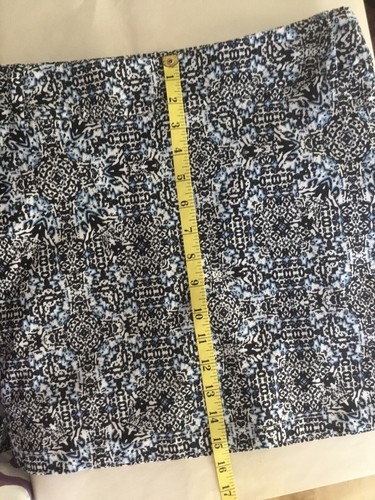 Attyre Skort Women Size 6 Blue Geometric Pockets Stretch Golf Tennis Pickleball - Picture 10 of 12