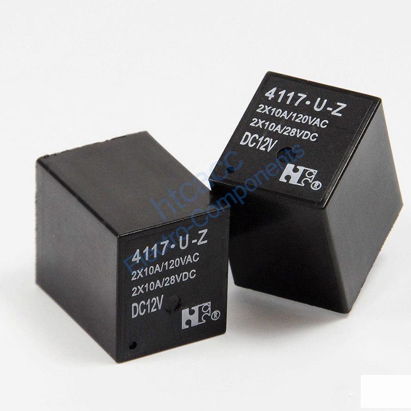 2PC Automotive Relay 4117UZ DC12V 2X10A for Fiat Punto 188 Power