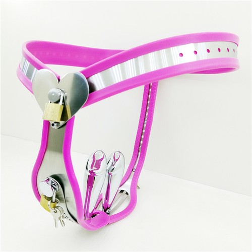 Edelstahl Keuschheitsgürtel für Damen mit Stecker Unsichtbar Chastity Belt Pants - Picture 2 of 32