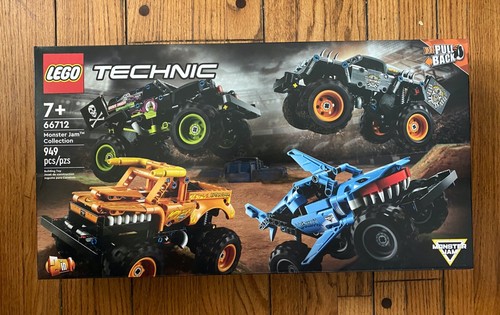 Lego 66712 Technic MONSTER JAM COLLECTION Megalodon Grave Digger Max-D ...