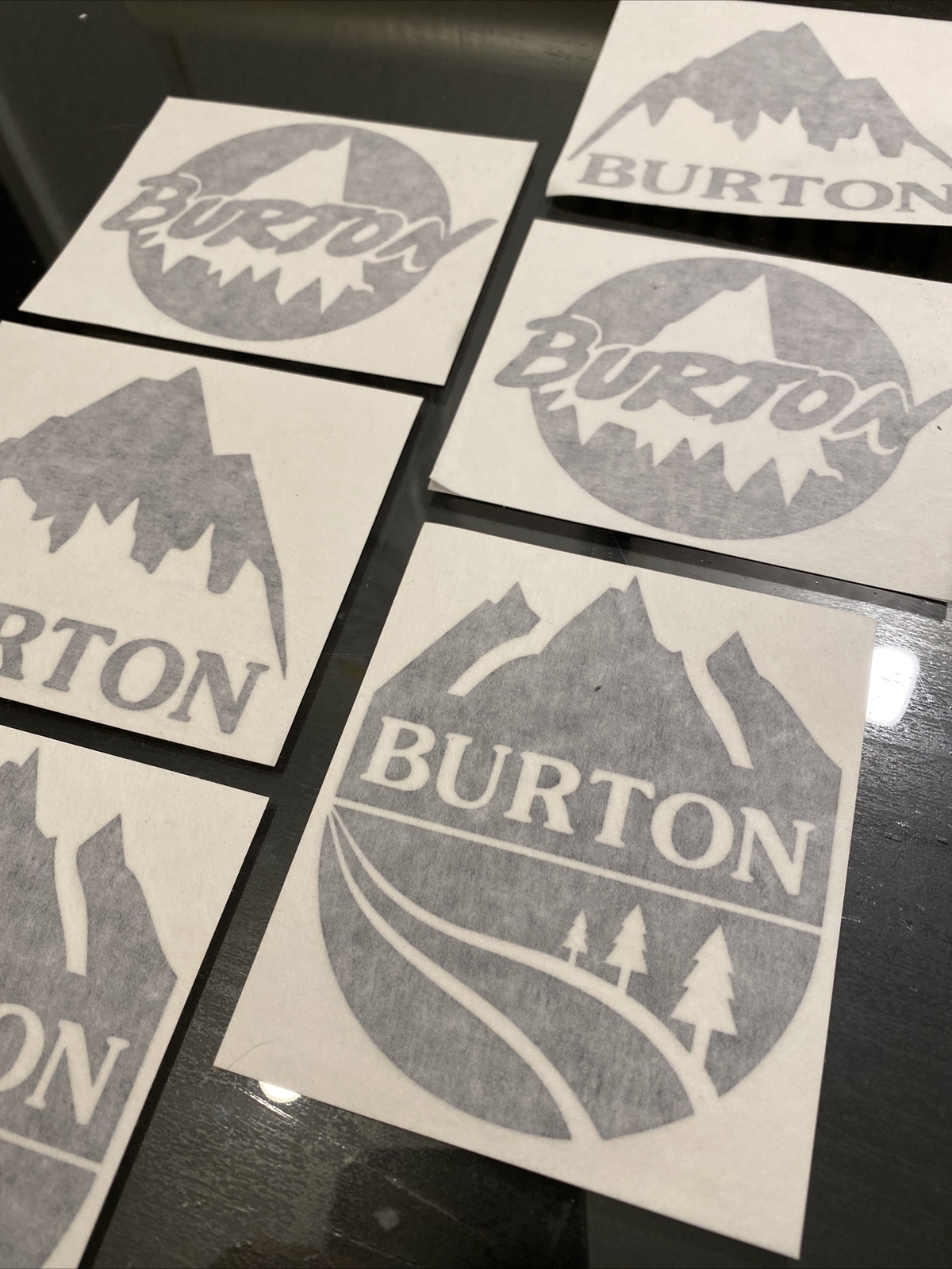 BURTON snowboards Sticker Diecut Set 6 Total Snowboarding Snow Shawn White