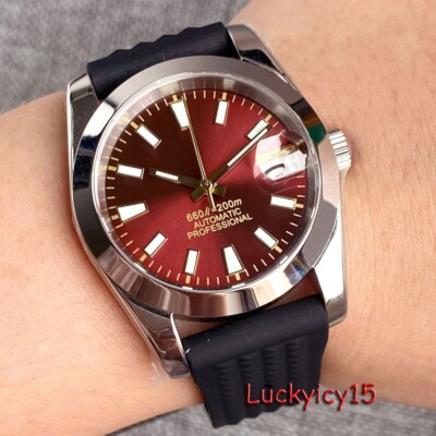 Watch For Men Tandorio 36mm Japan NH35A 200M Waterproof Dial Polish Bezel