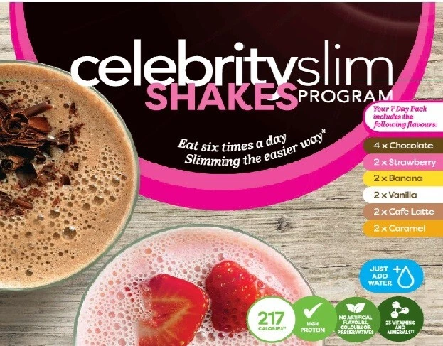300 assorted Celebrity Slim Shakes for weight loss ( A shaker is included )