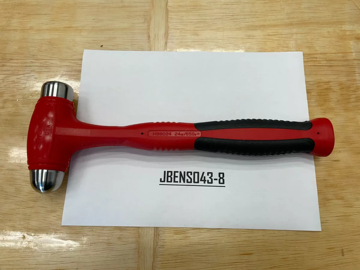 Snap on Tools USA NEW RED 24oz 650g Soft Grip Dead Blow Hammer HBBD24