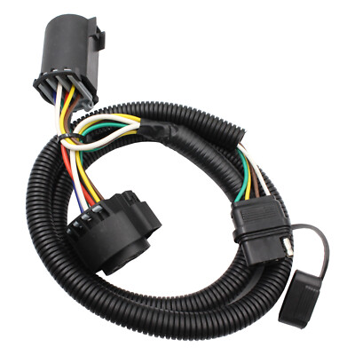 4 Way Flat Plug To 7 Way Trailer Connector Fit For Chevrolet Silverado GMC Envoy