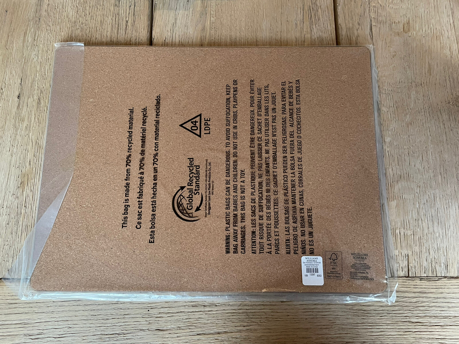 Williams Sonoma Day of the Dead White Skull Hardmat Placemats, Set of 2