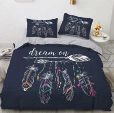 3D Arrow Feather ZHUA708 Bed Pillowcases Quilt Duvet Cover Set Queen King Zoe