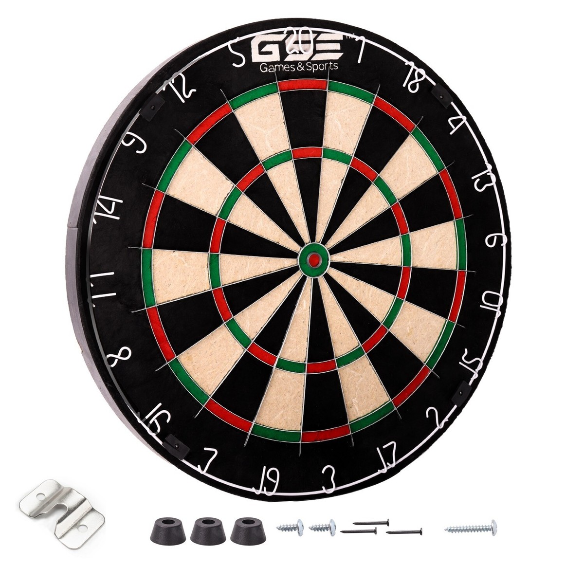 PRO Official Size Bristle/Sisal Staple-Free Dart Board