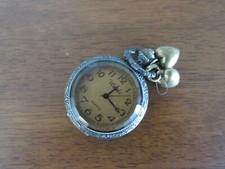 Pocket Watch with Hearts Collectable Quartz