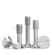 304 Stainless Steel Slotted Countersunk Head Screws With Waisted Shank