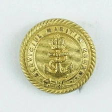 1890s Romanian Maritime Service Uniform Button Original H4CT