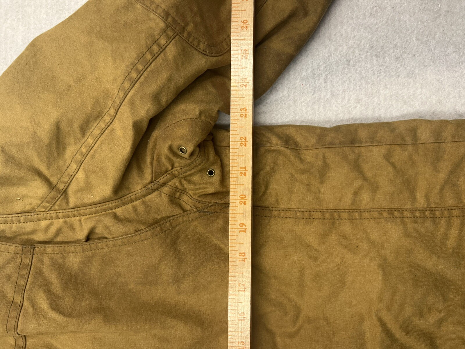 Vintage Ll Bean Waxed Canvas Jacket Tan Hunting Style Mens Large eBay