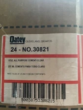 (24 PACK) Oatey 30821 8 oz. Clear All-Purpose Cement