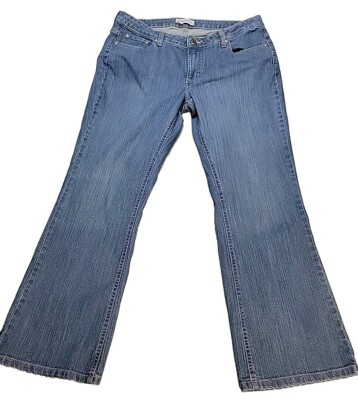 Lee Riders Jeans Womens 16P Bootcut Cotton/Spandex Blend Mid-Rise Medium Wash