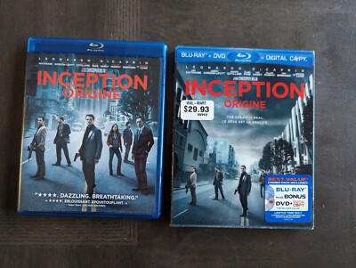 Inception (Blu-ray/DVD, 2010, 2-Disc Set, Canadian ) Holographic Slip